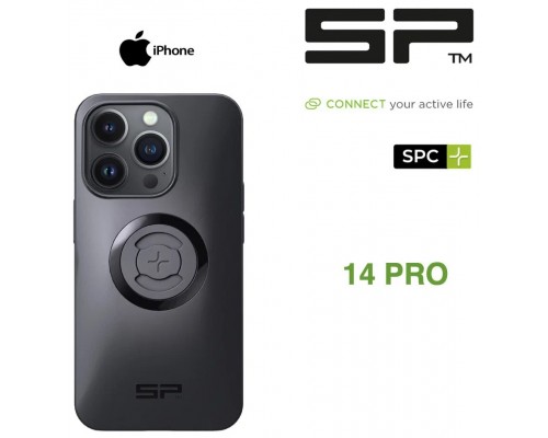 Чехол бампер противоударный SP Connect PHONE CASE SPC+ 52654 для iPhone 14 Pro, с креплением, тонкий, черный 